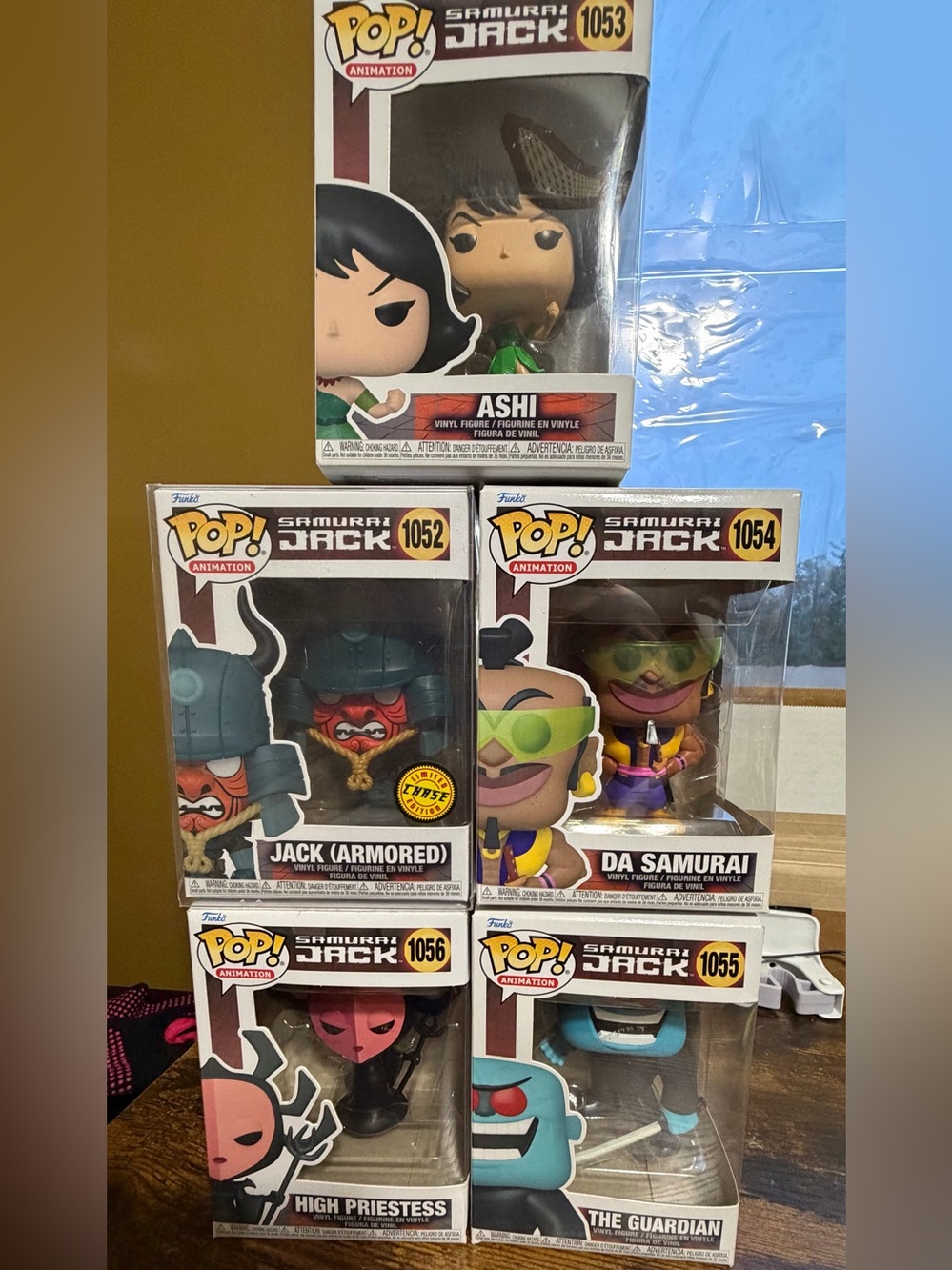 Funko Pop! Animation Samurai Jack Lot Of 5, #1052 #1053 #1054 #1055 #1056